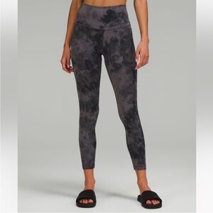 Wunder Train High-Rise Tight 25” in diamond dye pitch grey graphite grey